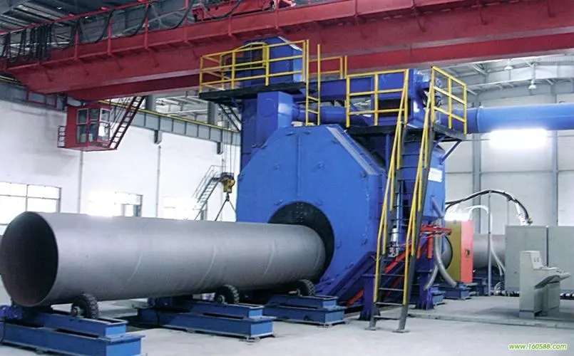 武威自动环保钢管内壁喷砂机